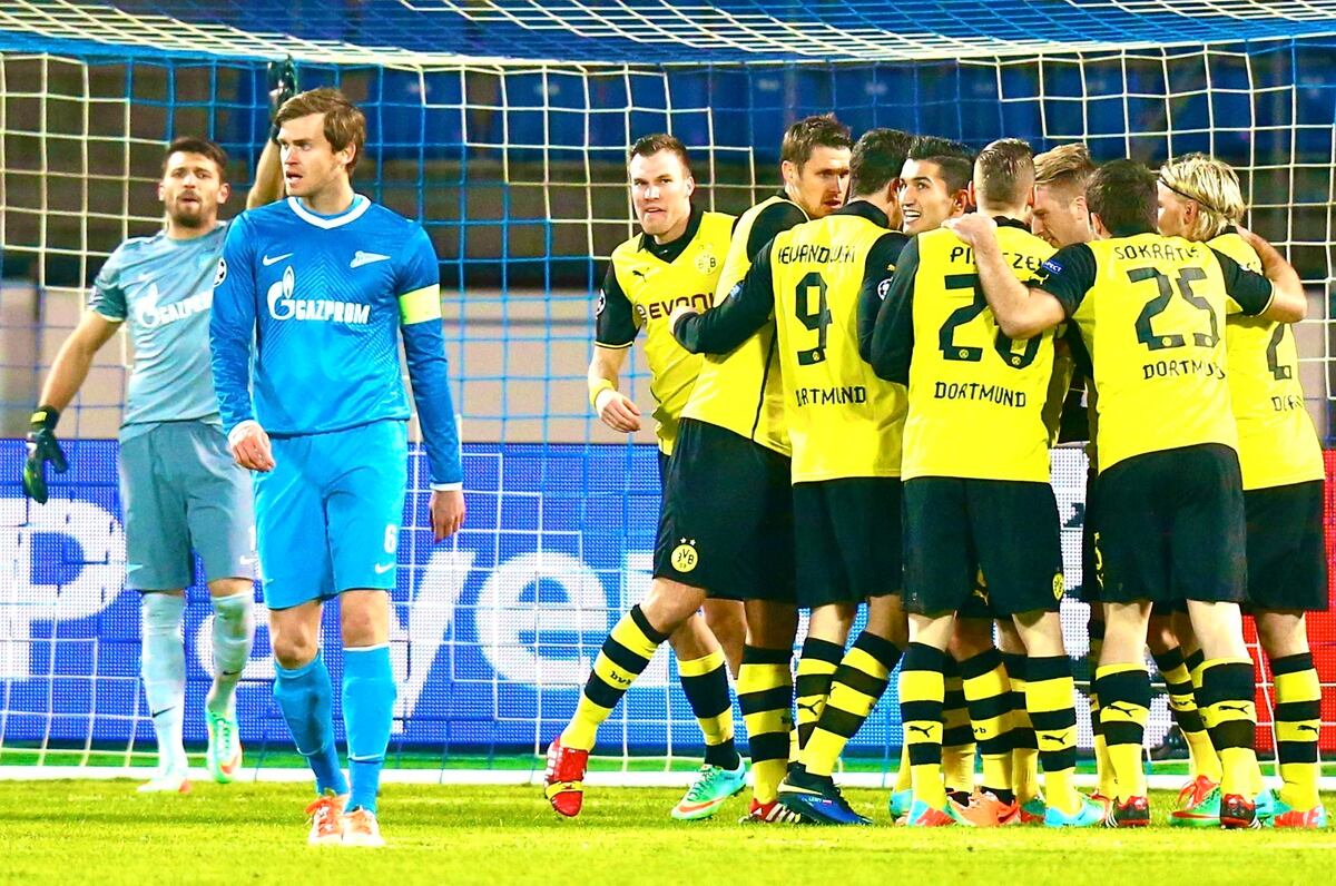 Zenit St. Petersburg vs. Borussia Dortmund: Champions ...