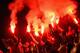 NOTTINGHAM, ENGLAND - JULY 16: Galatasaray fans light flares during the pre season friendly match between Notts County and Galatasaray at Meadow Lane on July 16, 2013 in Nottingham, England. (Photo by Clive Mason/Getty Images)