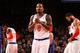 NEW YORK, NY - JANUARY 17: J.R. Smith #8 of the New York Knicks during a game against the Los Angeles Clippers at Madison Square Garden in New York City on January 17, 2014. NOTE TO USER: User expressly acknowledges and agrees that, by downloading and or using this photograph, User is consenting to the terms and conditions of the Getty Images License Agreement. Mandatory Copyright Notice: Copyright 2014 NBAE (Photo by Nathaniel S. Butler/NBAE via Getty Images)