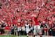 ATHENS, GA - NOVEMBER 9: Todd Gurley #3 of the Georgia Bulldogs celebrates after scoring a touchdown against the Appalachian State Mountaineers at Sanford Stadium on November 9, 2013 in Athens, Georgia. (Photo by Scott Cunningham/Getty Images)