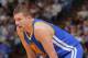 SACRAMENTO, CA - FEBRUARY 19: David Lee #10 of the Golden State Warriors in a game against the Sacramento Kings on February 19, 2014 at Sleep Train Arena in Sacramento, California. NOTE TO USER: User expressly acknowledges and agrees that, by downloading and or using this photograph, User is consenting to the terms and conditions of the Getty Images Agreement. Mandatory Copyright Notice: Copyright 2014 NBAE (Photo by Rocky Widner/NBAE via Getty Images)