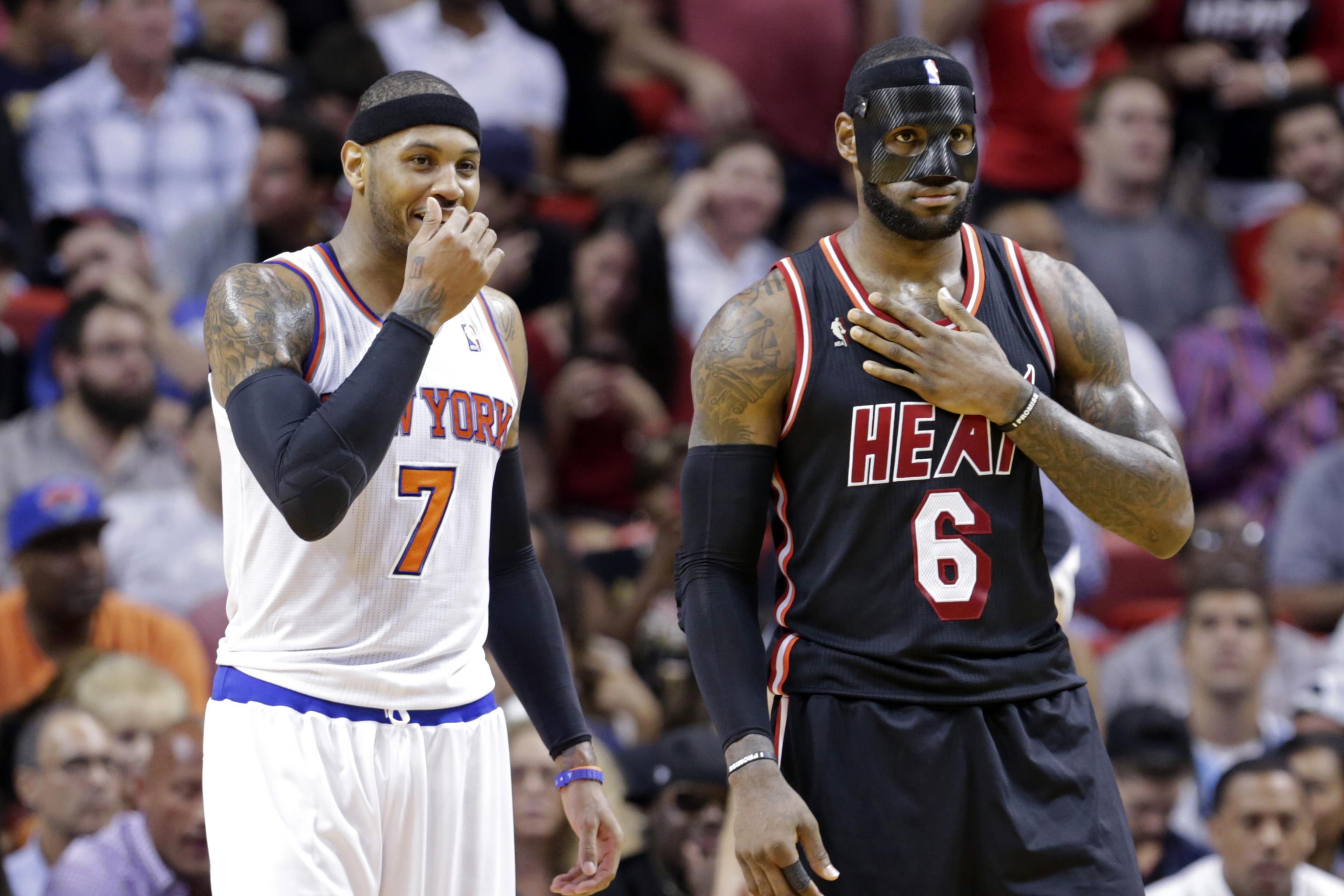 Knicks links: Carmelo Anthony heats up in London; MSG catches fire