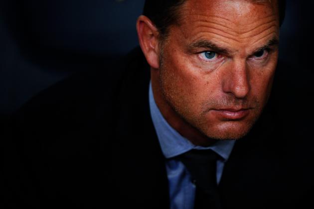 BARCELONA, SPAIN - SEPTEMBER 18:  Head Coach Frank De Boer of Ajax Amsterdam looks on during the UEFA Champions League Group H match between FC Barcelona and Ajax Amsterdam at the Camp Nou stadium on September 18, 2013 in Barcelona, Spain.  (Photo by David Ramos/Getty Images)