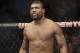 Quinton Jackson stands on the ring before fighting with Glover Teixeira during UFC Light Heavyweight Championship on FOX 6 at the United Center in Chicago, Saturday, Jan. 26, 2013. Teixeira won the bout. (AP Photo/Nam Y. Huh)