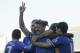 Chelsea's Andre Schurrle, center, celebrates his third goal against Fulham with teammates during their English Premier League soccer match at Craven Cottage, London, Saturday, March 1, 2014. (AP Photo/Sang Tan)