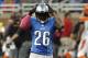 Detroit Lions free safety Louis Delmas (26) holds his helmet against the Cincinnati Bengals in the fourth quarter of an NFL football game against Sunday, Oct. 20, 2013, in Detroit. Cincinnati beat Detroit 27-24. (AP Photo/Jose Juarez)
