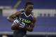 Clemson wide receiver Sammy Watkins makes a catch during a drill at the NFL football scouting combine in Indianapolis, Sunday, Feb. 23, 2014. (AP Photo/Michael Conroy)