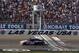 Mar 11, 2012; Las Vegas, NV, USA; Sprint Cup Series driver Tony Stewart (14) drives past the start finish line during the Kobalt Tools 400 at Las Vegas Motor Speedway. Mandatory Credit: Jason O. Watson-USA TODAY Sports