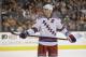 New York Rangers' Ryan Callahan during an NHL hockey game against the Philadelphia Flyers, Saturday, Feb. 11, 2012, in Philadelphia. (AP Photo/Matt Slocum)