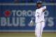 TORONTO, CANADA - SEPTEMBER 18: Jose Reyes #7 of the Toronto Blue Jays celebrates his double in the first inning during MLB game action against the New York Yankees on September 18, 2013 at Rogers Centre in Toronto, Ontario, Canada. (Photo by Tom Szczerbowski/Getty Images)