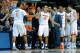 CHARLOTTESVILLE, VA - MARCH 01: Justin Anderson #1 and Malcolm Brogdon #15 of the Virginia Cavaliers celebrate against the Syracuse Orange during the second half at John Paul Jones Arena on March 1, 2014 in Charlottesville, Virginia. Virginia defeated Syracuse 75-56. (Photo by Rich Barnes/Getty Images)