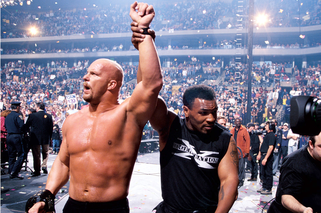 نتيجة بحث الصور عن mic tyson wwe austin