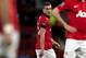 Manchester United's Nemanja Vidic walks down the pitch during his team's English Premier League soccer match against Fulham at Old Trafford Stadium, Manchester, England, Sunday Feb. 9, 2014. (AP Photo/Jon Super)