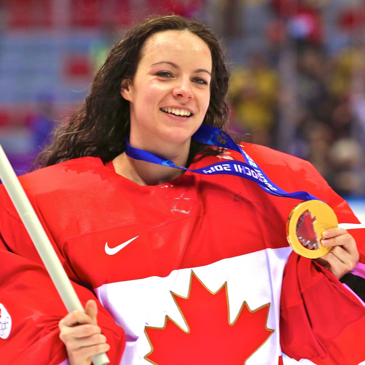 Shannon Szabados, Olympic Gold-Medal-Winning Goalie, Practices with