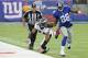 Philadelphia Eagles cornerback Bradley Fletcher (24) chases New York Giants' Hakeem Nicks (88) out of bounds during the second half of an NFL football game Sunday, Oct. 6, 2013, in East Rutherford, N.J. (AP Photo/Bill Kostroun)