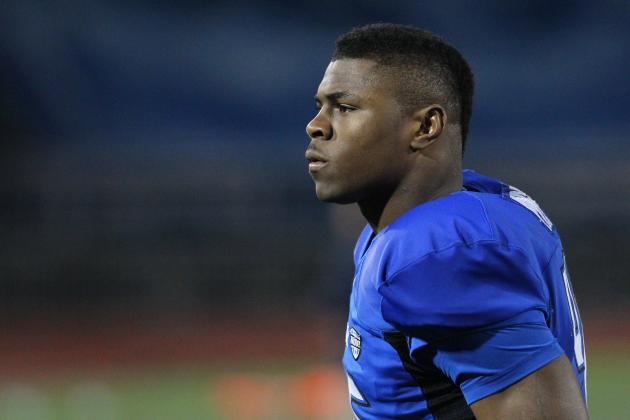 Buffalo's Khalil Mack (46) walks off the field following their 20-6 loss to Pittsburgh in an NCAA college football game in Amherst, N.Y., Saturday, Oct. 20, 2012. (AP Photo/Bill Wippert)