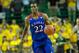 Feb 4, 2014; Waco, TX, USA; Kansas Jayhawks guard Andrew Wiggins (22) brings the ball up court during the first half against the Baylor Bears at the Ferrell Center. Mandatory Credit: Jerome Miron-USA TODAY Sports
