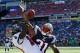 FOXBORO, MA - SEPTEMBER 22: Aqib Talib #31 of the New England Patriots breaks up a pass intended for Mike Williams #19 of the Tampa Bay Buccaneers during the 4th quarter in a game at Gillette Stadium on September 22, 2013 in Foxboro, Massachusetts. (Photo by Jim Rogash/Getty Images)