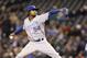 Kansas City Royals starting pitcher Ervin Santana throws against the Seattle Mariners a baseball game Wednesday, Sept. 25, 2013, in Seattle. (AP Photo/Elaine Thompson)