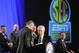Southeastern Conference Commissioner Mike Slive, second from right, takes the podium after ESPN President John Skipper during a news conference announcing the launching of the SEC Network in partnership with ESPN, Thursday, May 2, 2013, in Atlanta. (AP Photo/John Amis)