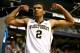 GREENSBORO, NC - MARCH 12: Devin Thomas #2 of the Wake Forest Demon Deacons reacts against the Notre Dame Fighting Irish during the first round of the 2014 Men's ACC Basketball Tournament at Greensboro Coliseum on March 12, 2014 in Greensboro, North Carolina. (Photo by Streeter Lecka/Getty Images)