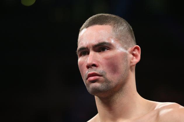 LIVERPOOL, ENGLAND - MARCH 30:  Tony Bellew of England looks on prior to the WBC Silver Light Heavyweight Title Fight at the Echo Arena on March 30, 2013 in Liverpool, England.  (Photo by Alex Livesey/Getty Images)