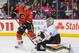 Mikael Backlund parked on the doorstep in Calgary's 7-2 rout of Anaheim on Wednesday night.