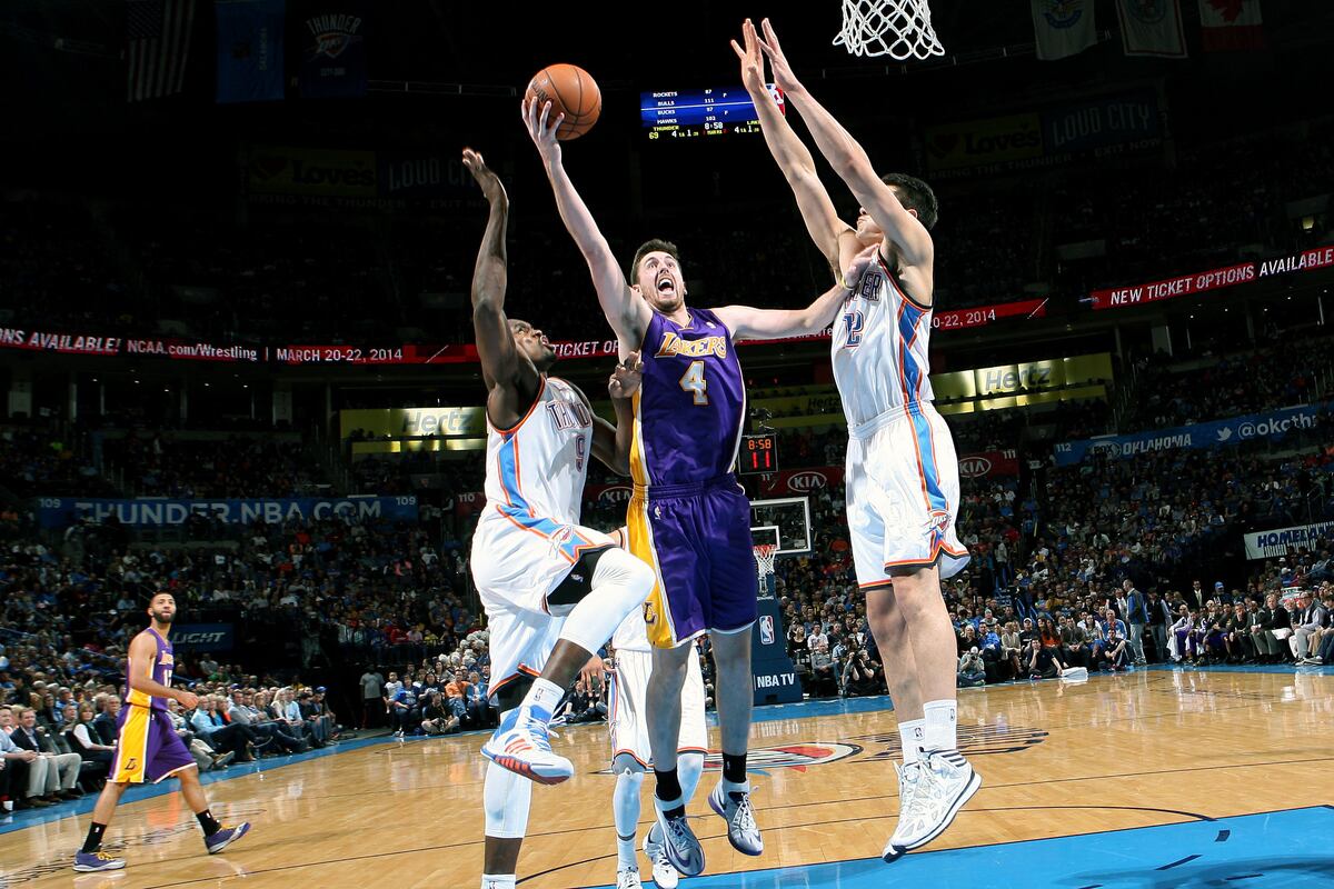 Los Angeles Lakers vs. Oklahoma City Thunder 3/13/14: Video Highlights and Recap | Bleacher ...