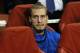 Arsenal's Nicklas Bendtner, right, sits on the bench ahead of the Champions League Group F soccer match between Arsenal and Borussia Dortmund at the Emirates Stadium in London Tuesday, Oct. 22, 2013. (AP Photo/Kirsty Wigglesworth)
