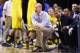 INDIANAPOLIS, IN - MARCH 14: John Beilein the head coach of the Michigan Wolverines gives instructions to his team in the game against the Illinois Fighting Illini during the Quarterfinals of the Big Ten Basketball Tournament at Bankers Life Fieldhouse on March 14, 2014 in Indianapolis, Indiana. (Photo by Andy Lyons/Getty Images)