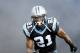 Carolina Panthers free safety Mike Mitchell (21) runs on the the field during player introductions before the start of an NFL football game in Charlotte, NC, Sunday, Dec. 15, 2013. (AP Photo / Mike McCarn)