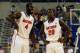 Nov 18, 2013; Gainesville, FL, USA; Florida Gators center Patric Young (4) talks with guard Michael Frazier II (20) against the Southern Jaguars during the second half at Stephen C. O'Connell Center. Florida Gators defeated the Southern Jaguars 67-53. Mandatory Credit: Kim Klement-USA TODAY Sports