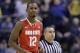 Ohio State forward Sam Thompson reacts as he is fouled out in the second half of an NCAA college basketball game against Michigan in the semifinals of the Big Ten Conference tournament Saturday, March 15, 2014, in Indianapolis. Michigan won 72-69. (AP Photo/Michael Conroy)
