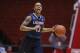 Dec 31, 2013; Houston, TX, USA; Connecticut Huskies guard Shabazz Napier (13) brings the ball up the court during the first half against the Houston Cougars at Hofheinz Pavilion. Mandatory Credit: Troy Taormina-USA TODAY Sports