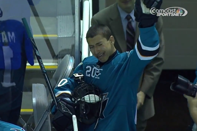 San Jose Sharks Bring Fan to Tears After Fulfilling His Lifelong Dream