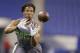 Virginia Tech defensive back Kyle Fuller runs a drill at the NFL football scouting combine in Indianapolis, Tuesday, Feb. 25, 2014. (AP Photo/Michael Conroy)