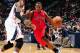 ATLANTA, GA - MARCH 18: Kyle Lowry #7 of the Toronto Raptors drives to the basket against the Atlanta Hawks on March 18, 2014 at Philips Arena in Atlanta, Georgia. NOTE TO USER: User expressly acknowledges and agrees that, by downloading and/or using this Photograph, user is consenting to the terms and conditions of the Getty Images License Agreement. Mandatory Copyright Notice: Copyright 2014 NBAE (Photo by Scott Cunningham/NBAE via Getty Images)