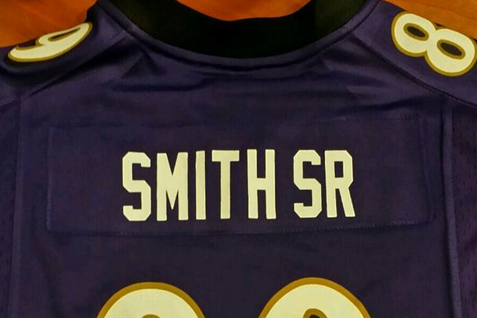 Steve Smith Adds 'Sr' to Back of Ravens Jersey to Differentiate ...