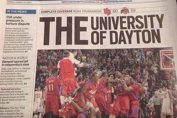 Dayton Newspaper Burns OSU with 'THE University of Dayton' Headline |  Bleacher Report | Latest News, Videos and Highlights