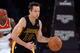 Mar 21, 2014; Los Angeles, CA, USA; Los Angeles Lakers guard Steve Nash (10) takes the ball down court during the second half of the game against the Washington Wizards at Staples Center. Wizards won 117-107. Mandatory Credit: Jayne Kamin-Oncea-USA TODAY Sports