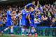 LONDON, ENGLAND - MARCH 22: Andre Schurrle of Chelsea celebrates scoring his second goal with, Cesar Azpilicueta, Samuel Eto'o, Oscar, Cesar Azpilicueta of Chelsea during the Barclays Premier League match between Chelsea and Arsenal at Stamford Bridge on March 22, 2014 in London, England. (Photo by Richard Heathcote/Getty Images)