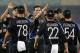 New Zealand's cricketers celebrate the dismissal of England's Michael Lumb during an ICC Twenty20 Cricket World Cup match in Chittagong, Bangladesh, Saturday, March 22, 2014. (AP Photo/Bikas Das)