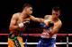 SHEFFIELD, ENGLAND - APRIL 27: Amir Khan in action against Julio Diaz at Motorpoint Arena on April 27, 2013 in Sheffield, England. (Photo by Scott Heavey/Getty Images)