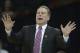 Mar 20, 2014; Spokane, WA, USA; Michigan State Spartans head coach Tom Izzo instructs against the Delaware Fightin Blue Hens in the second half of a men's college basketball game during the second round of the 2014 NCAA Tournament at Veterans Memorial Arena. Mandatory Credit: Kirby Lee-USA TODAY Sports