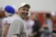 Nebraska head football coach Bo Pelini smiles on the first day of spring NCAA college football practice in Lincoln, Neb., Saturday, March 8, 2014. (AP Photo/Nati Harnik)