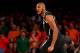 NEW YORK, NY - MARCH 28: Adreian Payne #5 of the Michigan State Spartans reacts after hitting a three pointer late in the game against Virginia Cavaliers during the regional semifinal of the 2014 NCAA Men's Basketball Tournament at Madison Square Garden on March 28, 2014 in New York City. (Photo by Elsa/Getty Images)