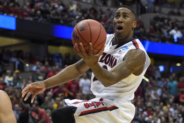 Arizona forward Rondae Hollis-Jefferson drives during the first half against San Diego State in an NCAA men's college basketball tournament regional semifinal, Thursday, March 27, 2014, in Anaheim, Calif. (AP Photo/Mark J. Terrill)