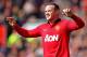 MANCHESTER, ENGLAND - MARCH 29: Wayne Rooney of Manchester United celebrates scoring his team's second goal from a penalty kick during the Barclays Premier League match between Manchester United and Aston Villa at Old Trafford on March 29, 2014 in Manchester, England. (Photo by Alex Livesey/Getty Images)
