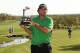 SAN ANTONIO, TX - MARCH 30: Champion Steven Bowditch with the trophy during the Final Round of the Valero Texas Open at TPC San Antonio AT&T Oaks Course on March 30, 2014 in San Antonio, Texas. (Photo by Darren Carroll/Getty Images)