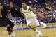 Mar 21, 2014; St. Louis, MO, USA; Kentucky Wildcats guard/forward James Young (1) dribbles past Kansas State Wildcats guard Marcus Foster (2) in the first half during the 2nd round of the 2014 NCAA Men's Basketball Championship at Scottrade Center. Mandatory Credit: Scott Rovak-USA TODAY Sports